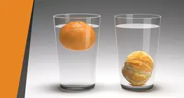 Naranja flotante