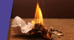 Pañuelo de papel incombustible