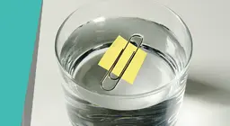 Sujetapapeles flotante