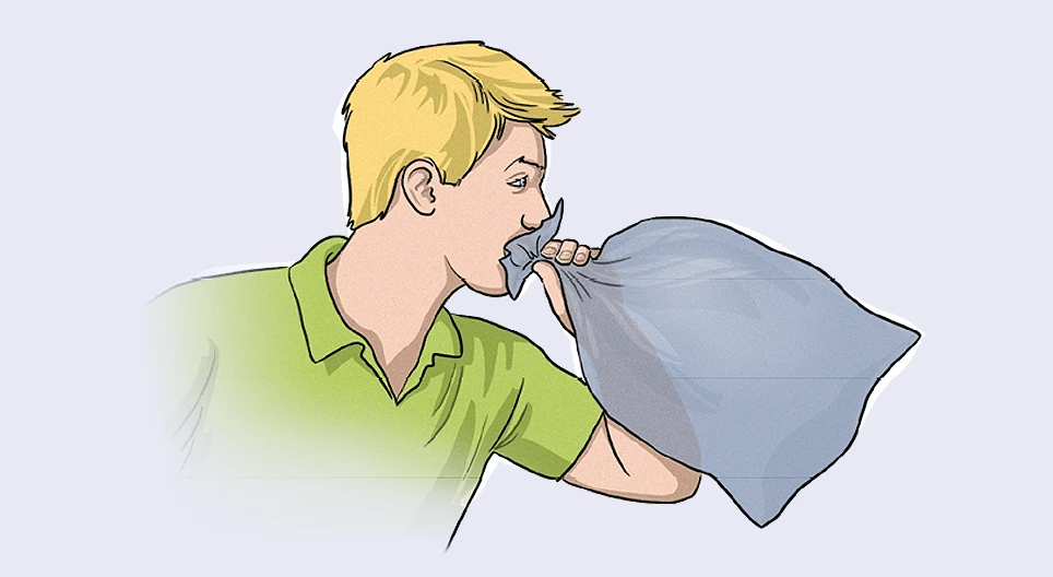 Inflating a bag