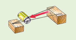 The double cone rolls up the slope