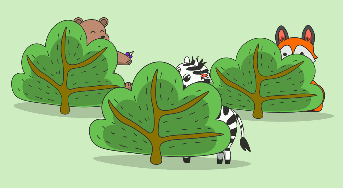Animais escondidos
