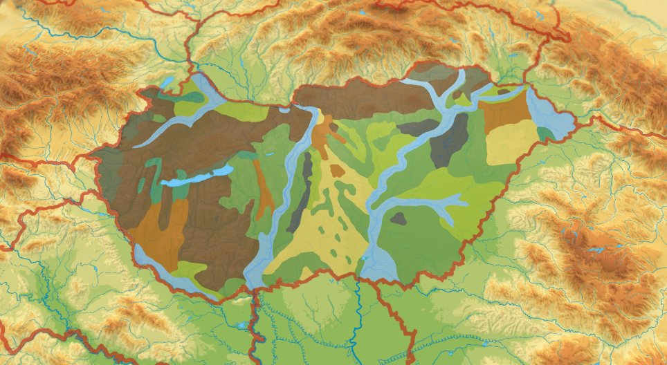 Tipos de solo - Hungria (mapa)