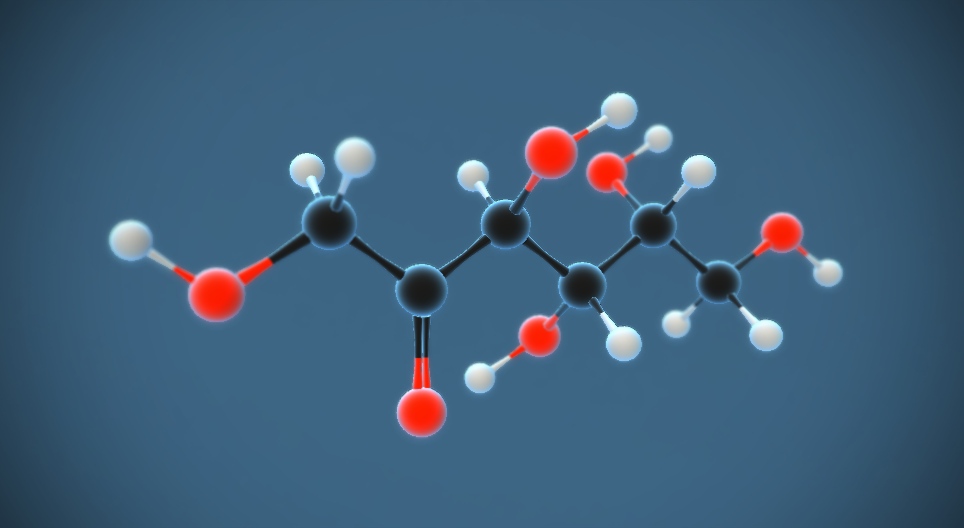 D-frutose (C₆H₁₂O₆)
