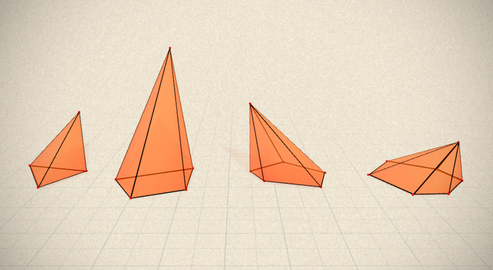 Pirâmide quadrada regular