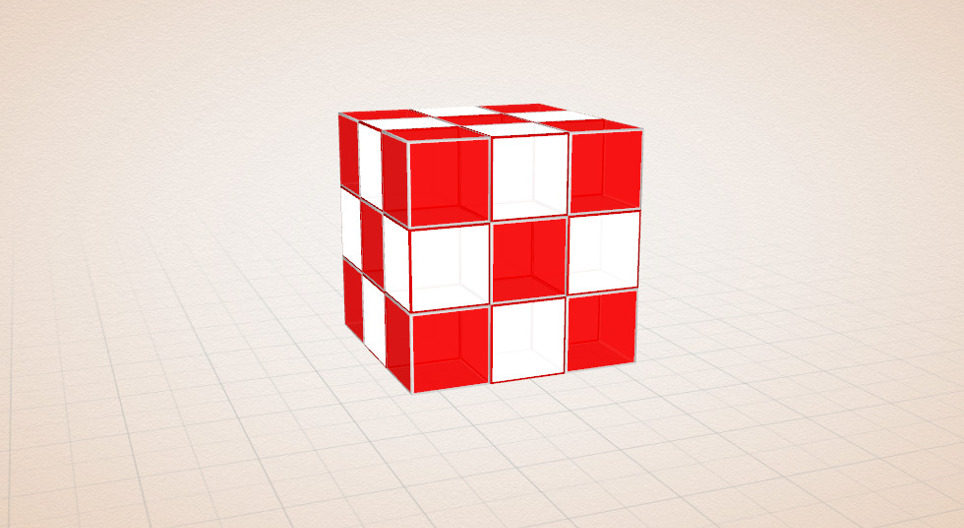 Cubo feito de cubos