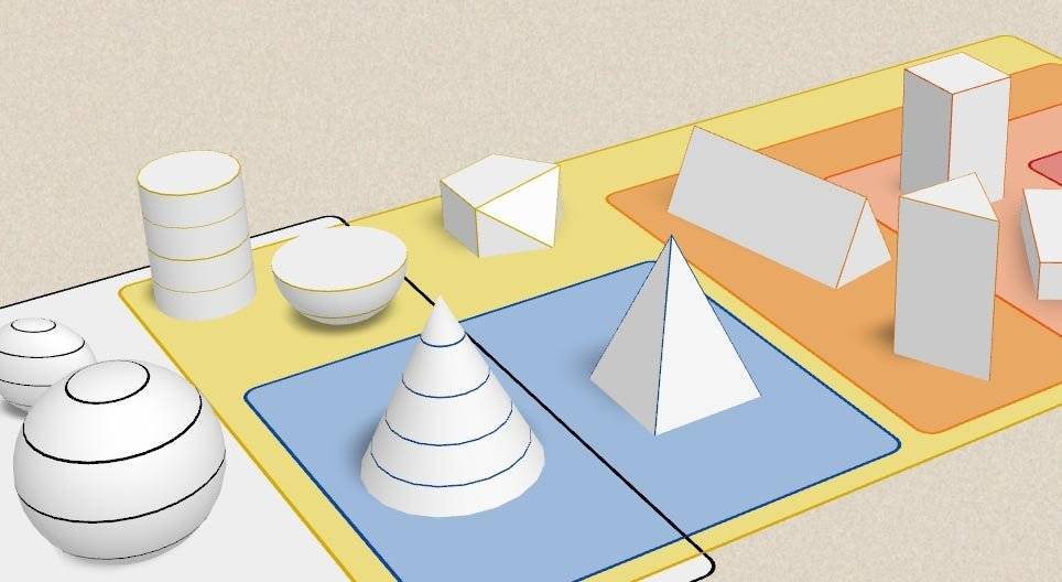 Agrupamento de sólidos geométricos 3