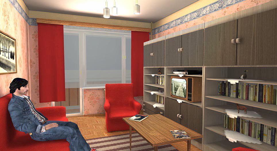 Apartamento construído na Hungría nos anos 1980