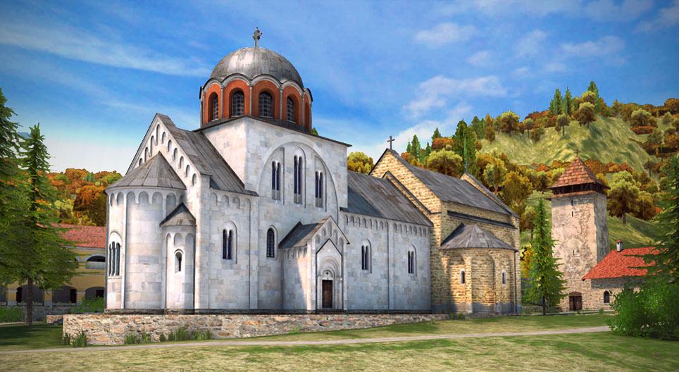 Mosteiro de Studenica (Sérvia, século XII)