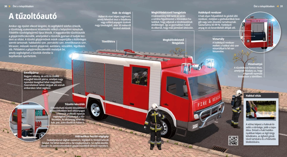 El camión de bomberos