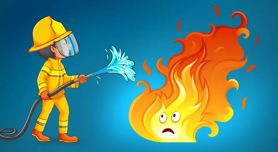 Como apagar um incêndio?