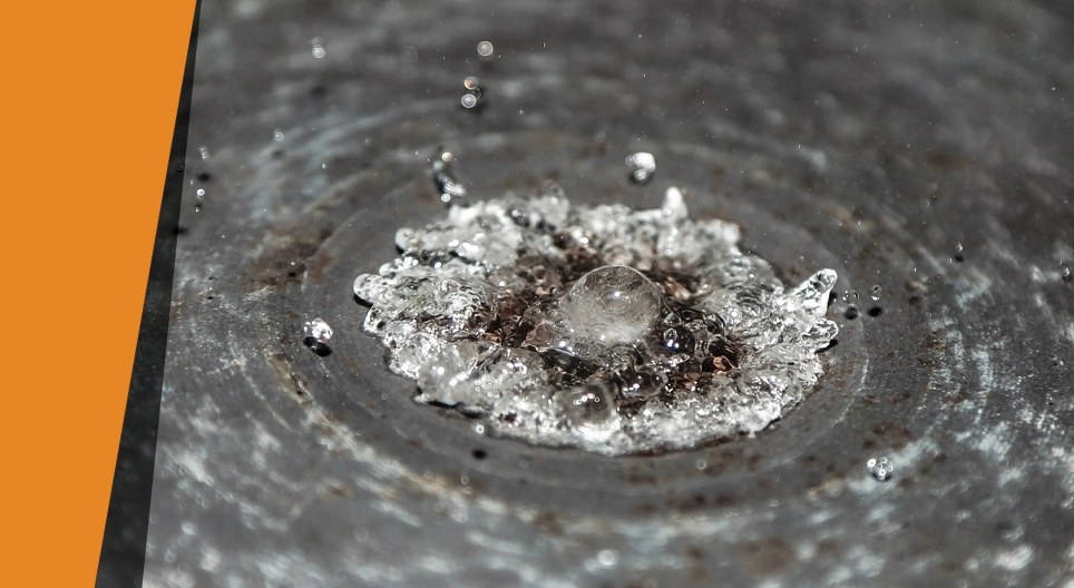 Efeito de geada de solteira na cozinha