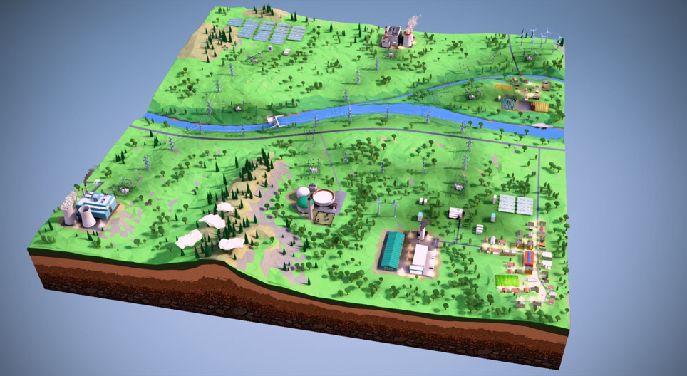 Rede de abastecimento de energia elétrica