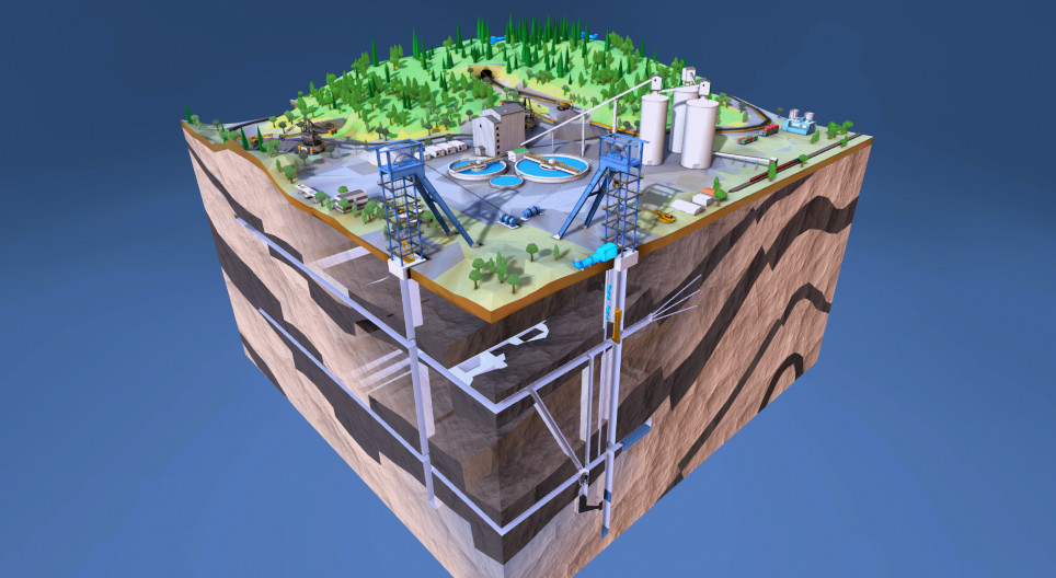 Mineração subterrânea de carvão