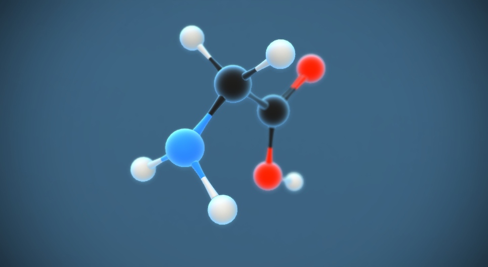 Glicina (ácido aminoacético) (C₂H₅NO₂)