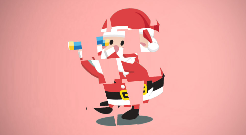Jogo de rotação 3D de Natal