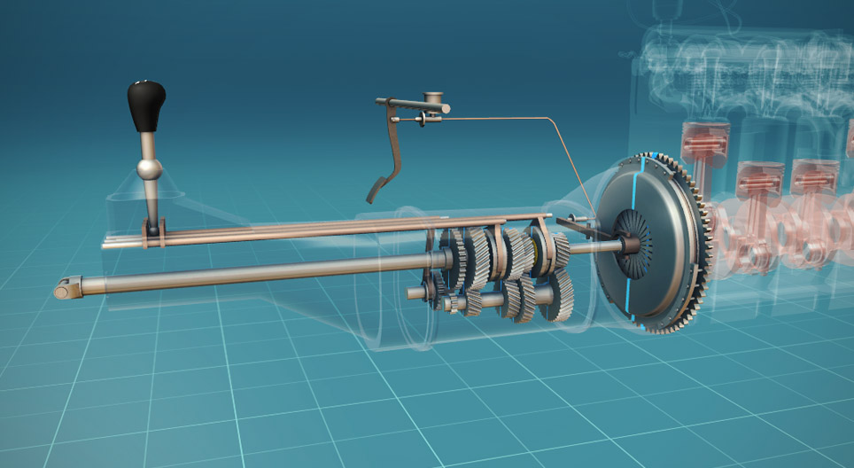 Como funciona a caixa de transmissão?