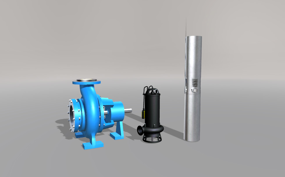 Types of pumps - Cena 3D - US Educação e Aprendizagem Digital Mozaik