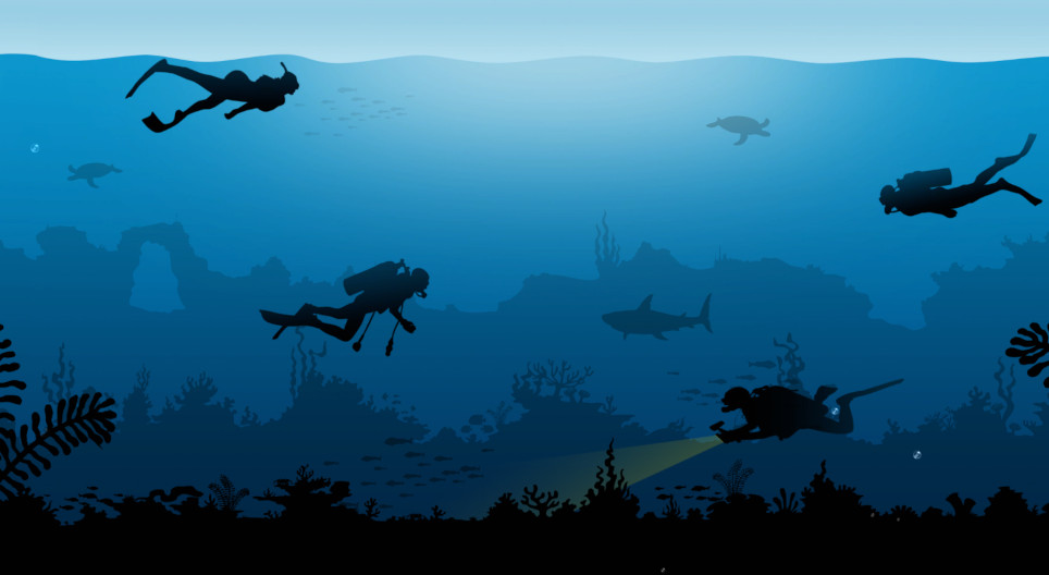 Mergulho subaquático