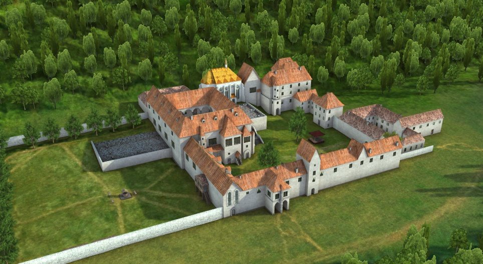 Palácio Real medieval (Visegrado, Hungria, século XV)