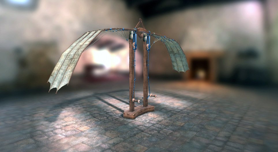 Invenções de Leonardo da Vinci - Asa mecânica (1493-1495)