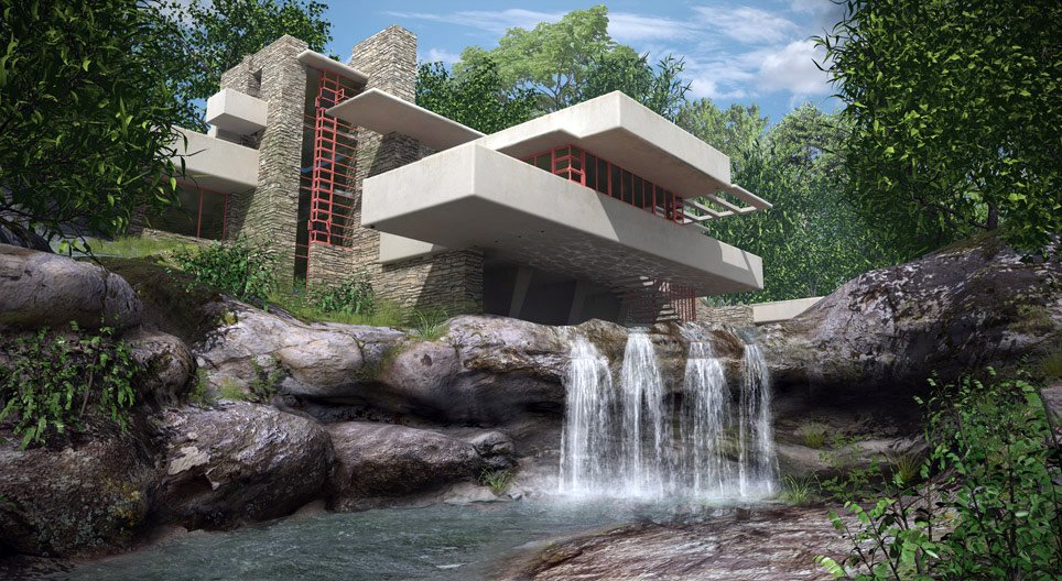 Casa Fallingwater (Mill Run, EUA, 1939)